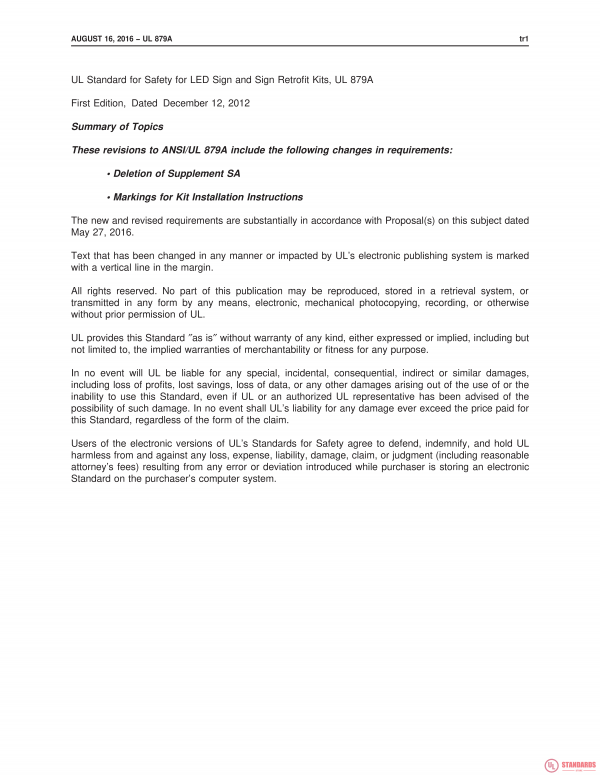 UL 879A PDF UL 879A PDF